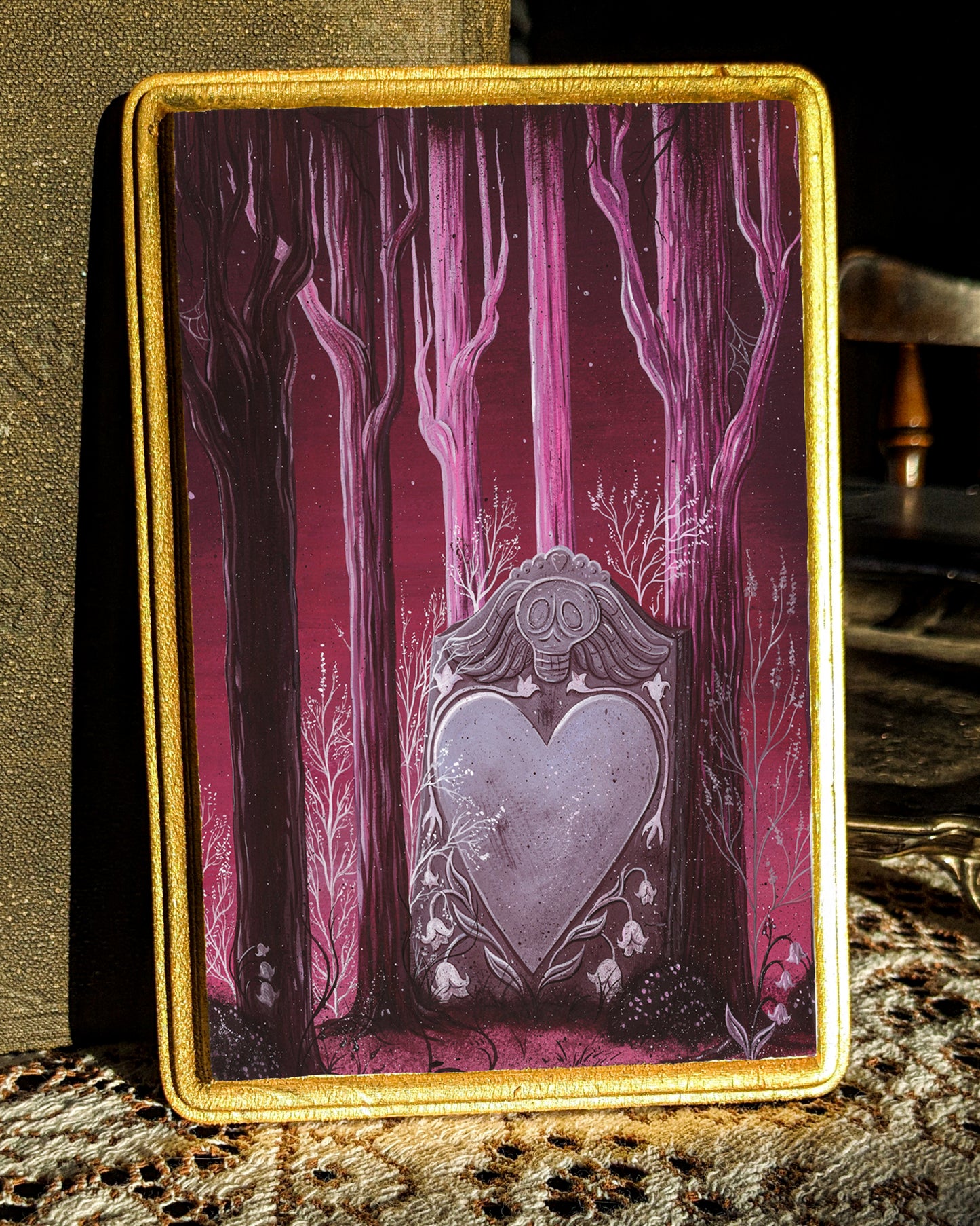 Magenta Magic Wood Mounted Print - Rectangle