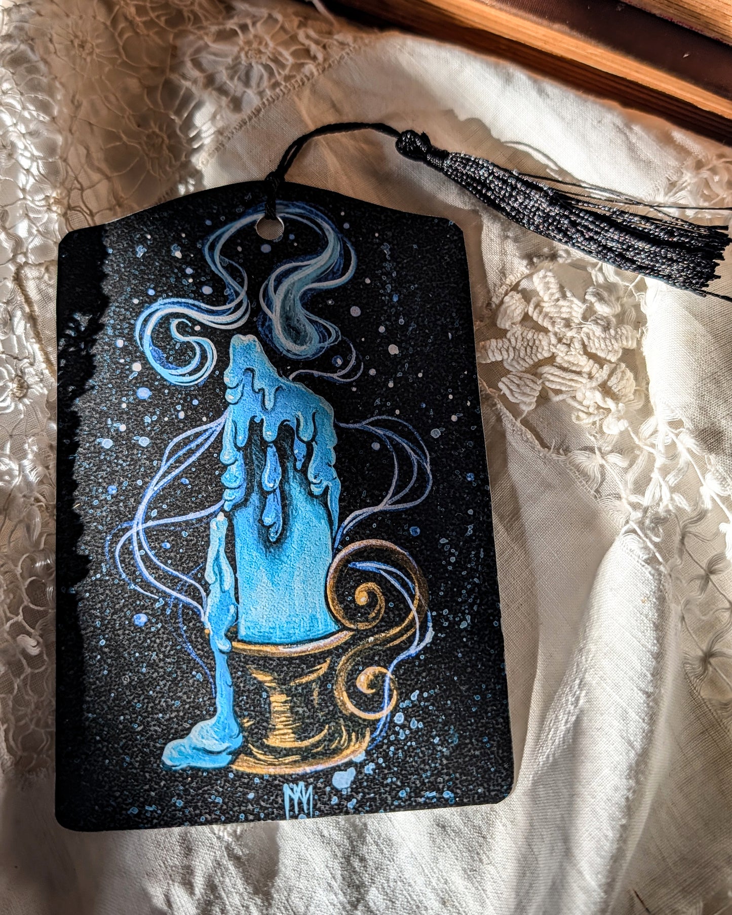 Purple/Blue Candle Bookmark