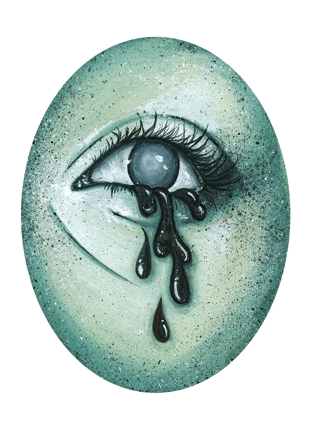 Ghostly Eye 5 Small Framed Print