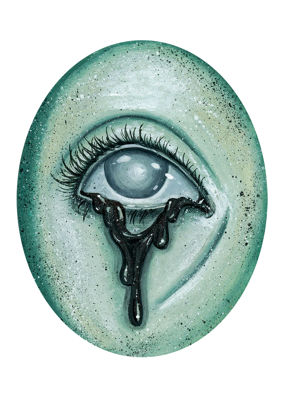 Ghostly Eye 7 Small Framed Print
