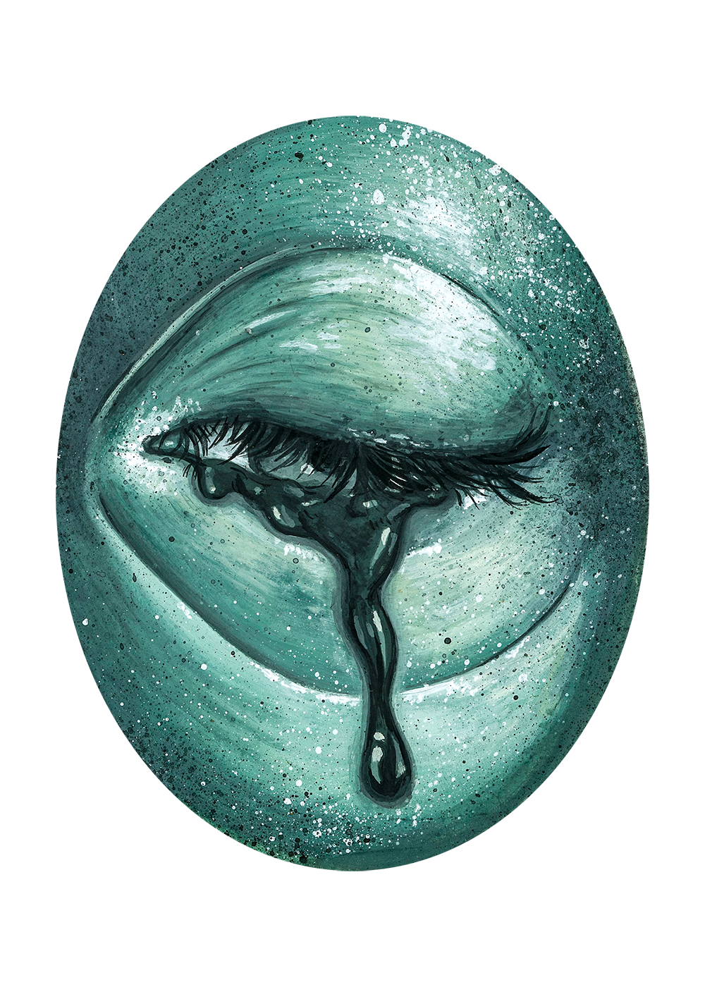 Ghostly Eye 6 Small Framed Print