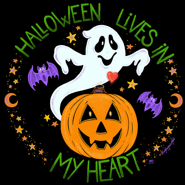 Halloween Lives in My Heart Halloween Pennant
