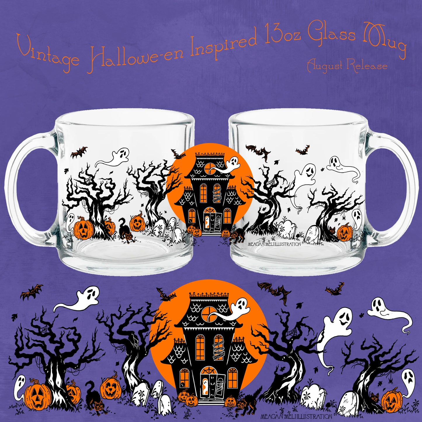 Ghostly Manor Vintage Inspired Mug