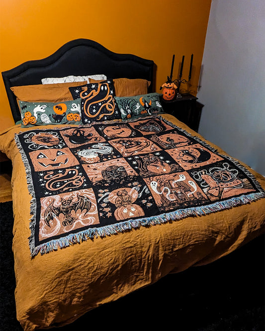 Halloween Friends Tapestry Blanket