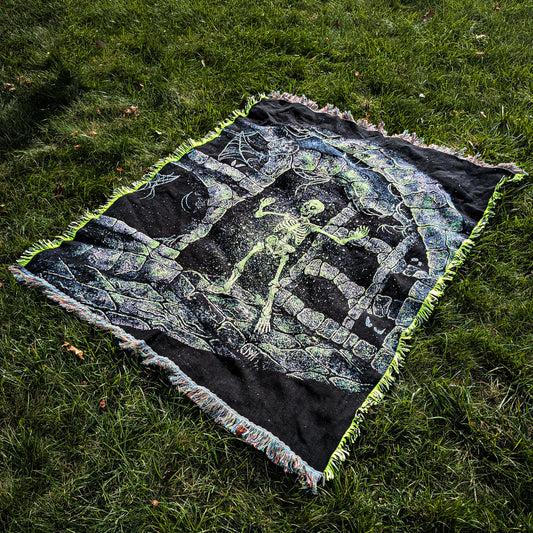 Out of the Crypt Tapestry Blanket