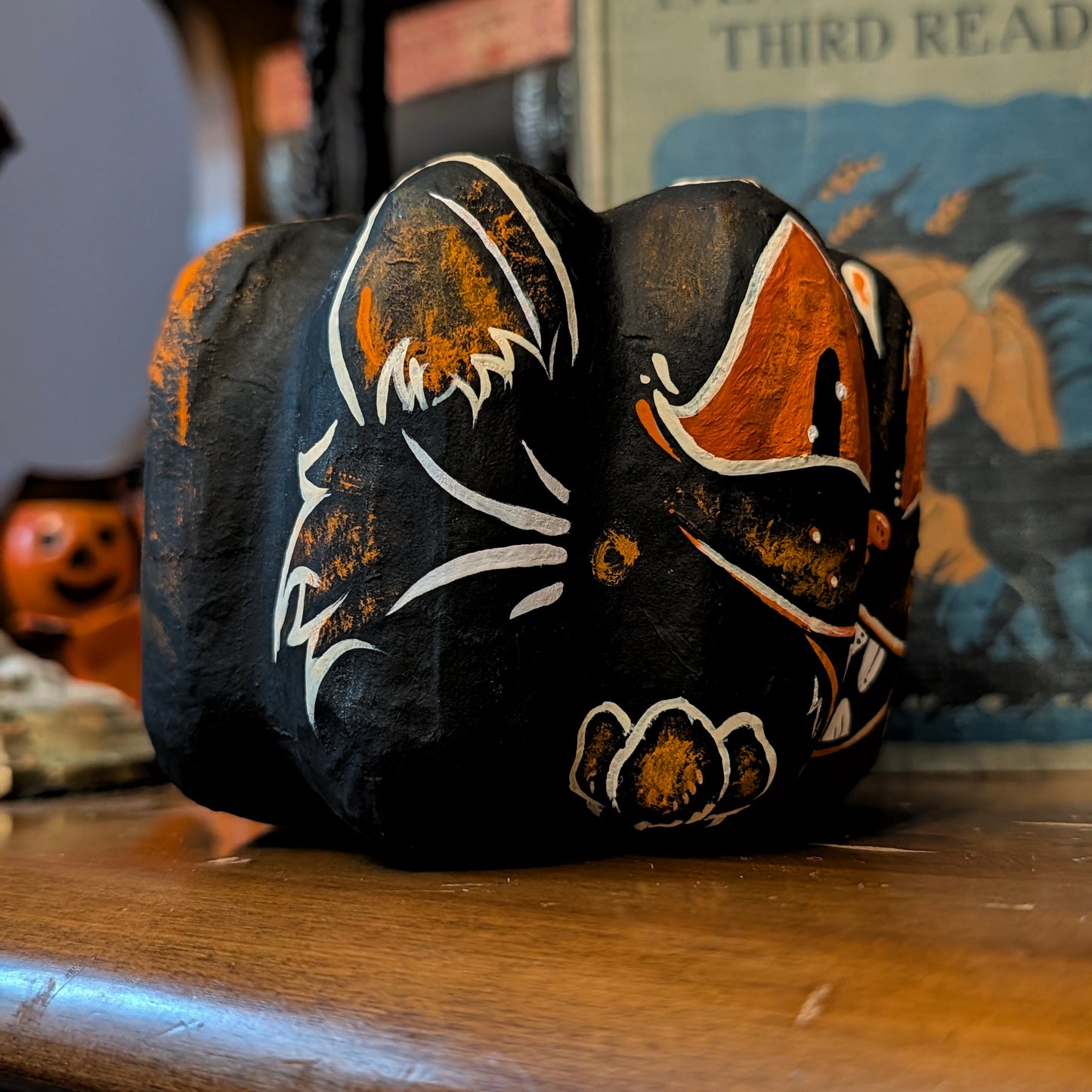 Sassy Cat Pumpkin BB Decoration