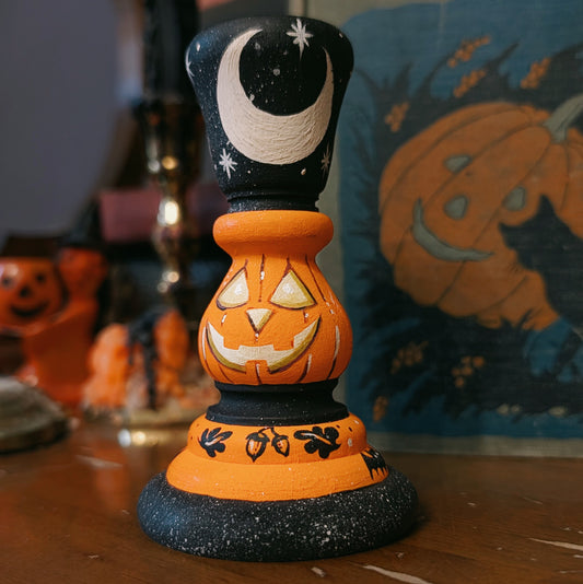 Jack O Lantern Small Candlestick