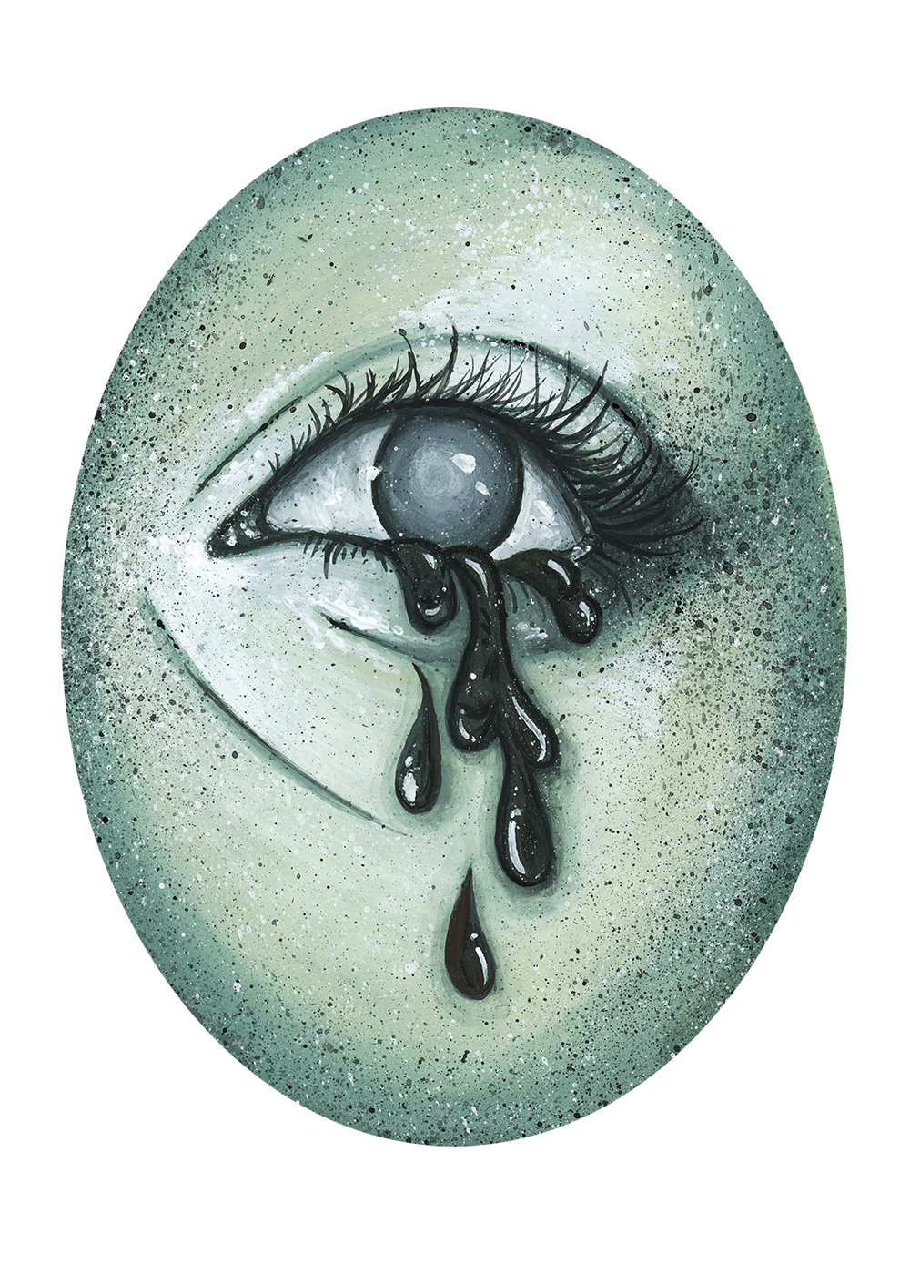 Ghostly Eye 5 Small Framed Print