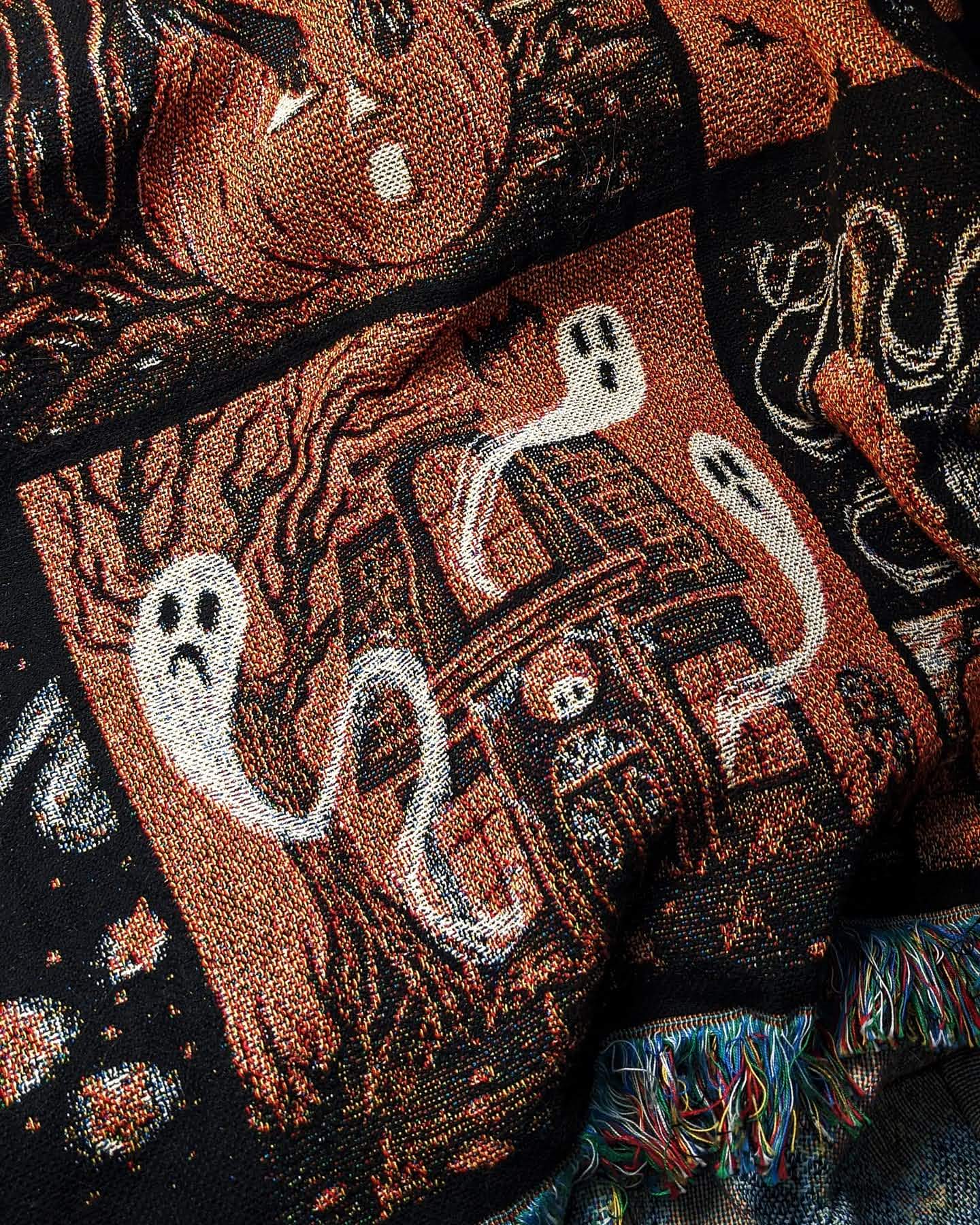 Halloween Friends Tapestry Blanket