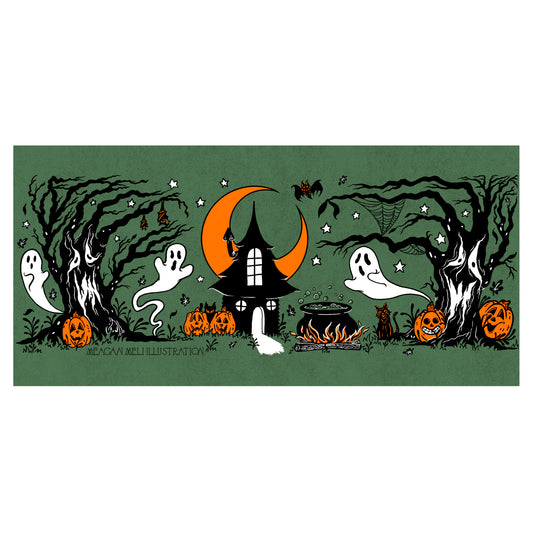 Hallowe'en At The Witches Forest Giclee Print