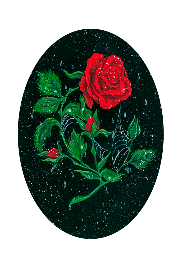 Webbed Rose Giclee Print