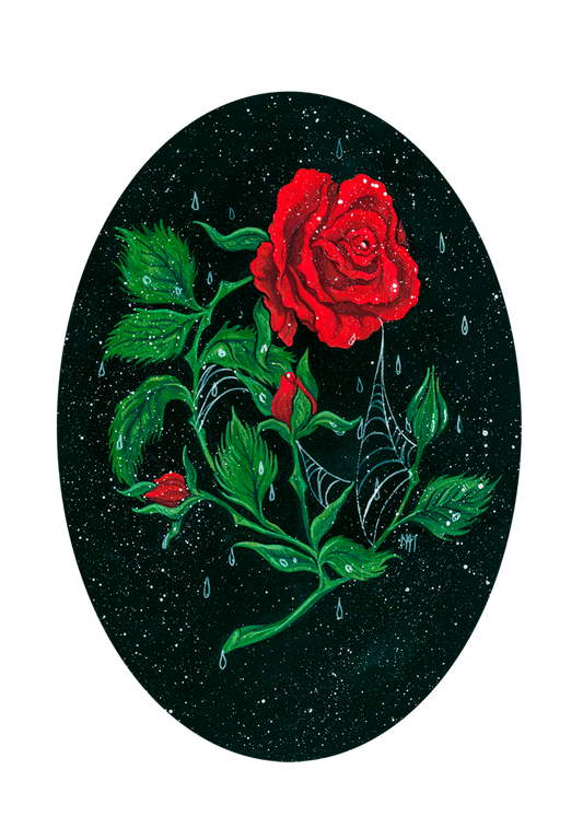 Webbed Rose Giclee Print